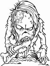Zombie Coloring Page sketch template