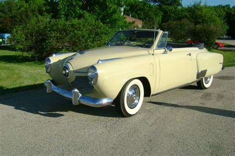 1951 Studebaker Commander Yellow Convertible 233cu/120hp | Frank's ...