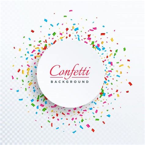 Fondo circular de confeti | Vector Gratis | Como crear un logotipo ...