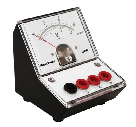 «PeakTech® P 205-06» Analog voltmeter - 0 ... 3V/15V/30V DC | P 205-06