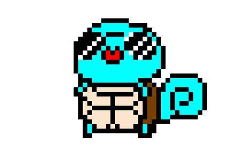 Derpy squirtle squad member pixel art