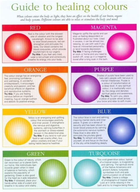 Healing Colors & Your Bright Life! | Color healing, Color psychology ...