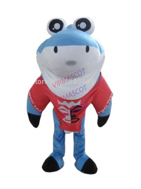 Cute Shark Mascot Costume With Funny Eyes For Adult Free Shipping