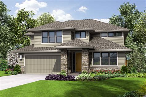 Contemporary Two-Story House Plan with Bonus Room - 69723AM ...