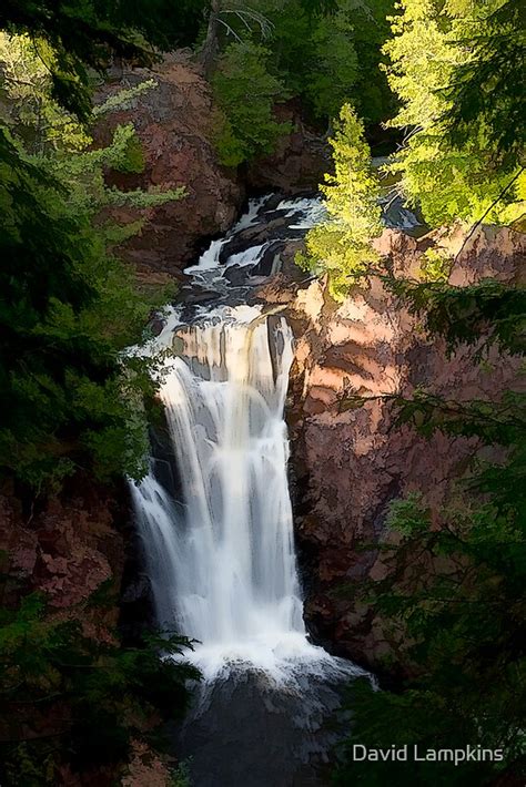 "Copper Falls State Park II" by David Lampkins | Redbubble