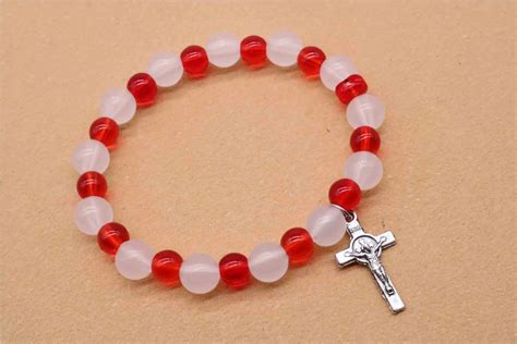 Aliexpress.com : Buy Catholic Rosary Beaded Bracelet. Jesus Christ's little cross rosary ...