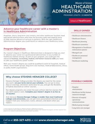 Stevens Heanager healthcare admin_ms_shc4=u74 | PDF