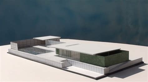 Stunning Barcelona Pavilion Model by Mies van de Rohe