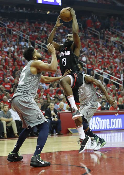 James Harden’s friends pitch in to turn Game 2 into rout for Rockets