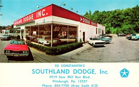 Southland Dodge, Pittsburgh PA, 1966 | Car dealership, Mopar muscle ...