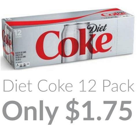 Diet Coke Coupons | $1.75 per 12 Pack!