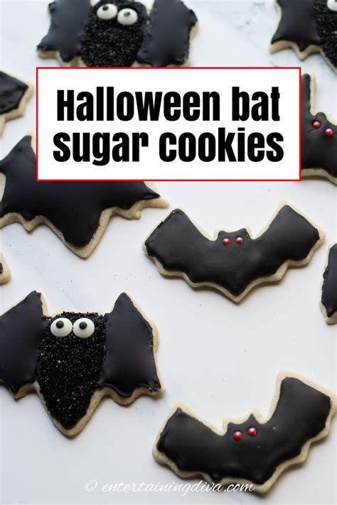 Halloween Bat Sugar Cookies