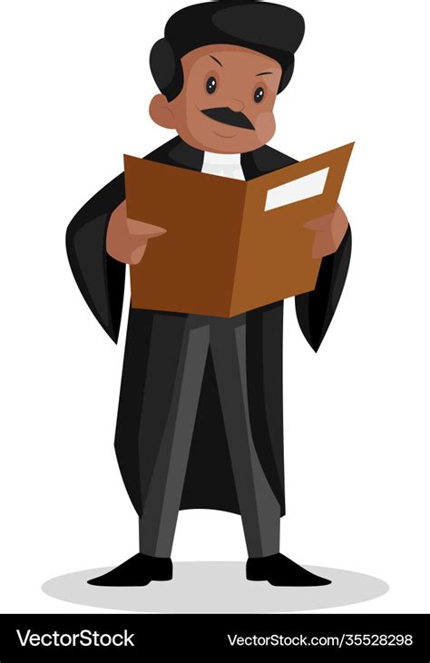 Lawyer cartoon Royalty Free Vector Image - VectorStock