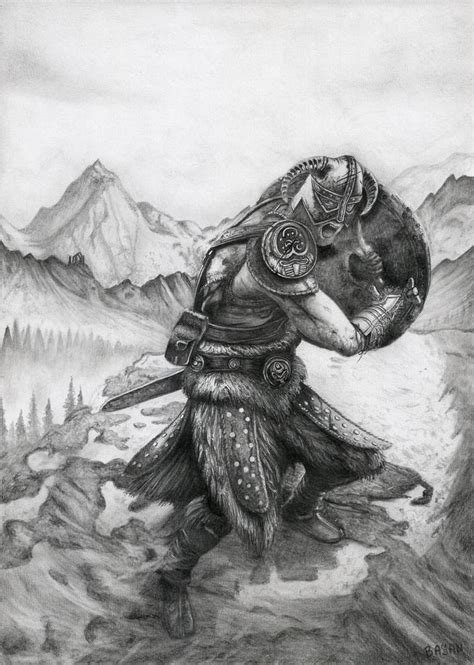 The Elder Scrolls V: Skyrim Dovahkiin by Bajan-Art on DeviantArt