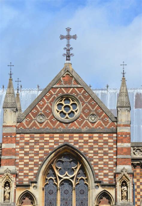 The Chapel Exterior, Liddon Quad, Keble College, Oxford, by William Butterfield