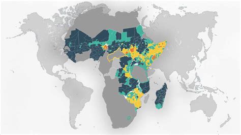 Starvation In Africa Map