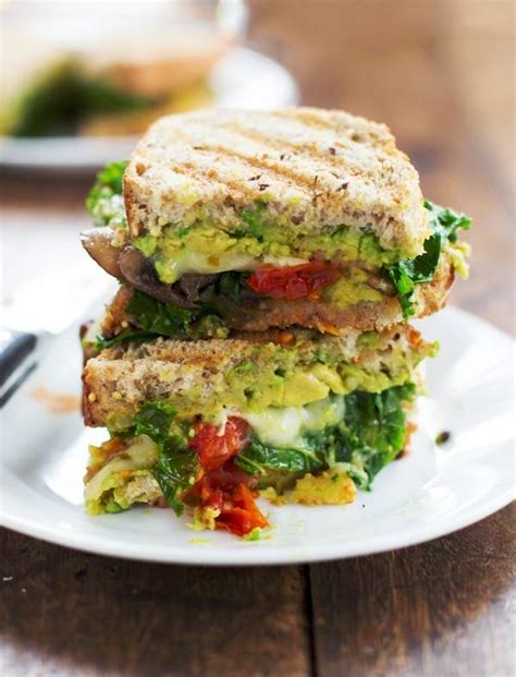 Avocado Veggie Panini Recipe - Pinch of Yum