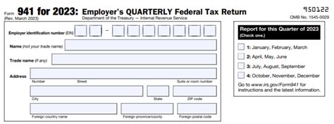 Instructions For Form 941 For 2023 - Printable Forms Free Online