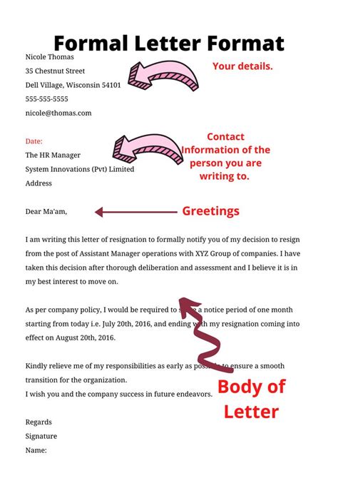 How to Write a Formal Letter | Step by Step Guide | Formats & Samples ...