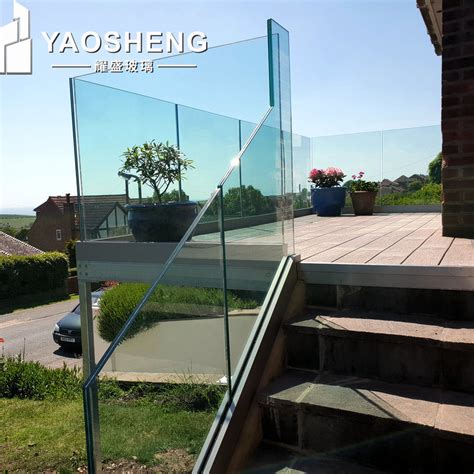 Frameless Flat Deck Balustrade Tempered Laminated Glass for Building ...