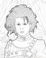 Tim Burton Characters Coloring Pages sketch template