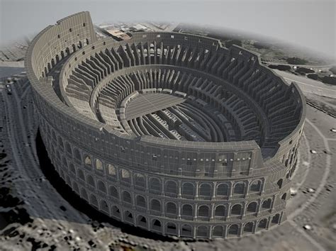 3d model colosseum ruins roman