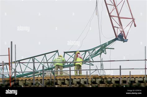 Crane Collapse Stock Photo - Alamy