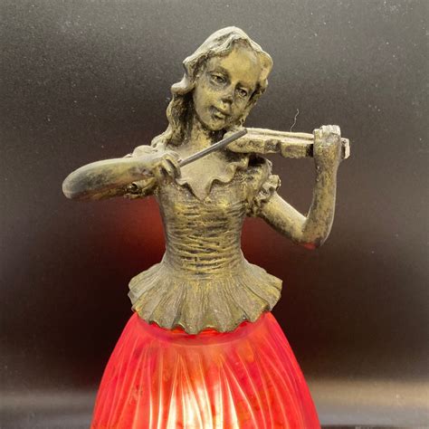 Vintage Lamp Crinoline Lady Playing the Violin - Etsy