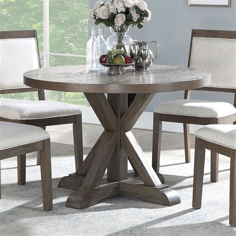 Molly 48 Inch Round Dining Table by Steve Silver Furniture | FurniturePick