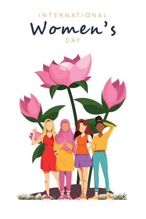 International Womens Day. 8 March, Feminist. Happy Womens Day. Poster, Banner Vector ...