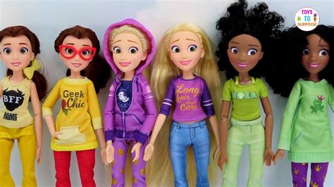 Disney Princesses Comfy Squad Dolls: Tiana, Rapunzel, Belle ...