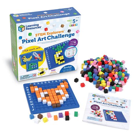 Buy Learning Resources STEM Explorers Pixel Art Challenge, 402 Pieces ...