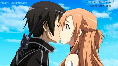 720P free download | Kirito and asuna kising, sword art online, asuna ...