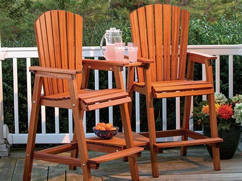 Full Plan Download: Bar Height Adirondack Chair - Woodworking | Blog | Videos | Plans | How To