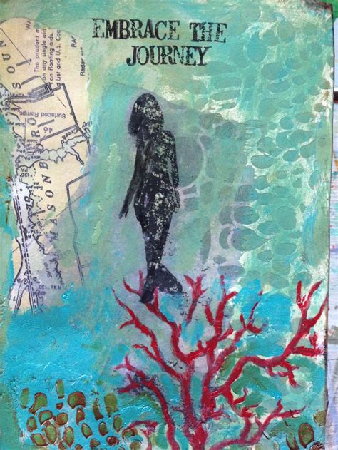 "embrace the journey" book cover mixed media kim beller designs | The ...