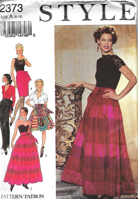 Style 2373 Misses Wrap Around Skirts Pattern Wrap Over | Etsy | Skirt pattern, Skirt fashion ...