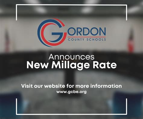 GORDON COUNTY SCHOOLS BOARD OF EDUCATION ANNOUNCES MILLAGE RATE REDUCTION | Gordon County Schools