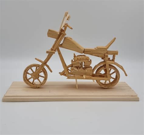 Matchstick Motorcycle - Etsy