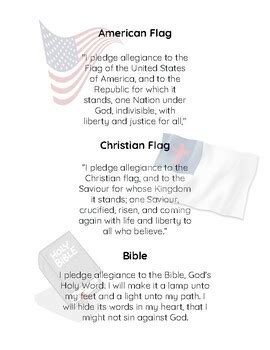 Pledge of Allegiance, Christian Flag and Bible Pledge | TPT