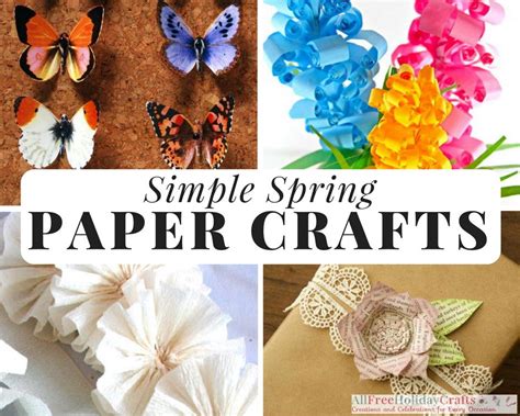 32 Simple Spring Paper Crafts (2021) | AllFreeHolidayCrafts.com