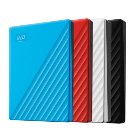 WD My Passport Portable External Hard Disk Drive HDD USB3.0 Red / Blue ...