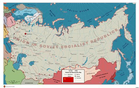 Map of the USSR 1953 : r/MapPorn