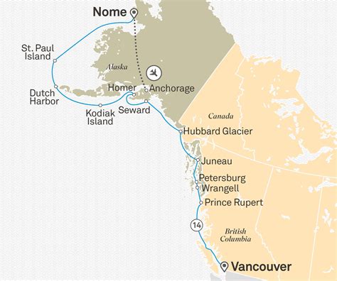 Map Of Canada And Alaska Border