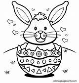 Easter Bunny Eggs Hearts Coloring Page  Free Printable Pages sketch template