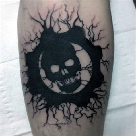 50 Gears Of War Tattoo Designs For Men - Video Game Ink Ideas