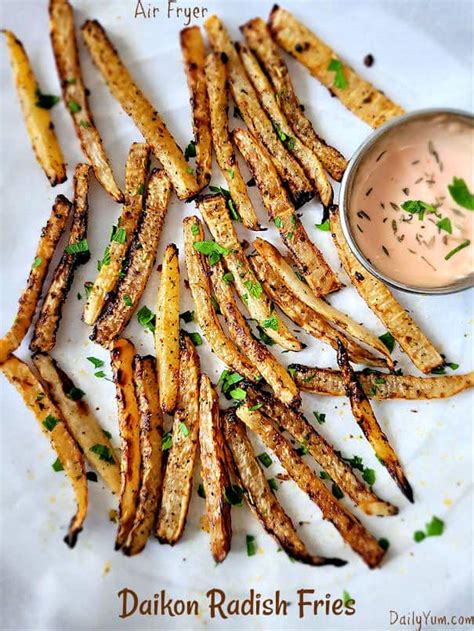 Air Fryer Daikon Fries (Tasty Low-carb snack) - Daily Yum