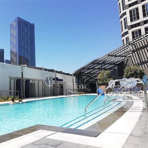 Pool View at the Intercontinental Downtown LA, pic by @underaspell @intercontinentaldtla ...