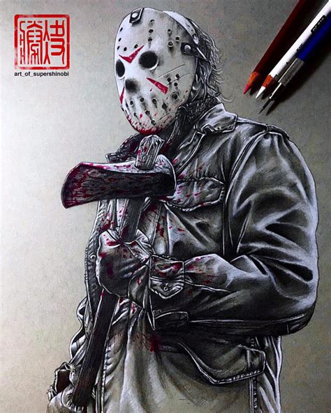 Jason Voorhees Drawing at GetDrawings | Free download