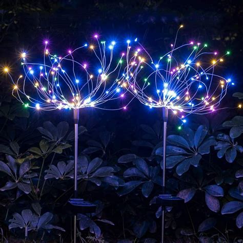 EpicGadget Solar Firework Light, 105 LED Multi Color Outdoor Firework ...