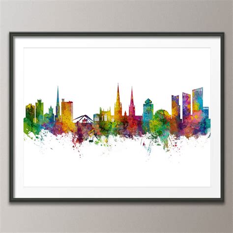 Coventry Skyline Cityscape By artPause